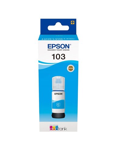 Контейнер с чернилами Epson 103 EcoTank, 65мл, Голубой