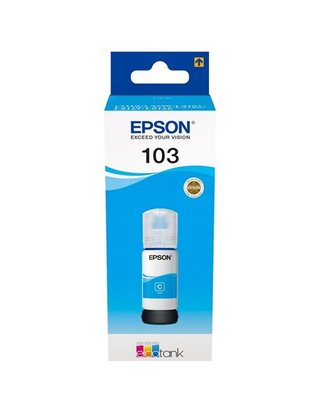 Контейнер с чернилами Epson 103 EcoTank, 65мл, Голубой