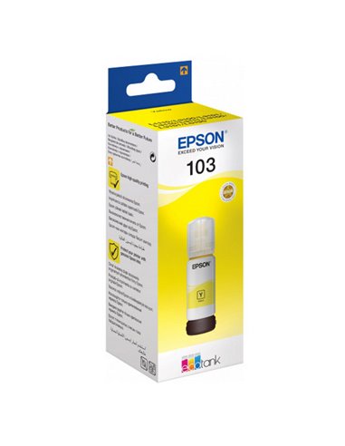Контейнер с чернилами Epson 103 EcoTank, 65мл, Желтый