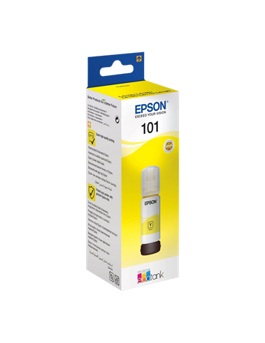 Контейнер с чернилами Epson 101 EcoTank, 70мл, Желтый