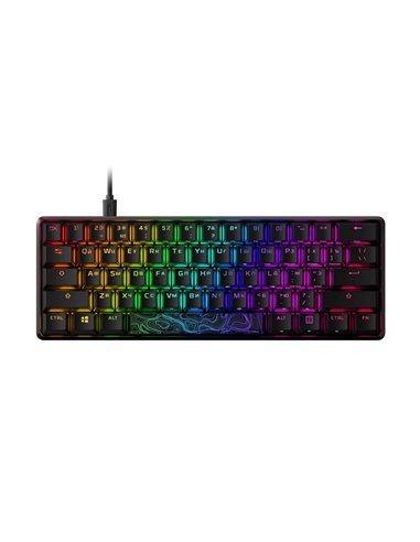 Клавиатура HyperX Alloy Origins 60, Проводное, Чёрный
