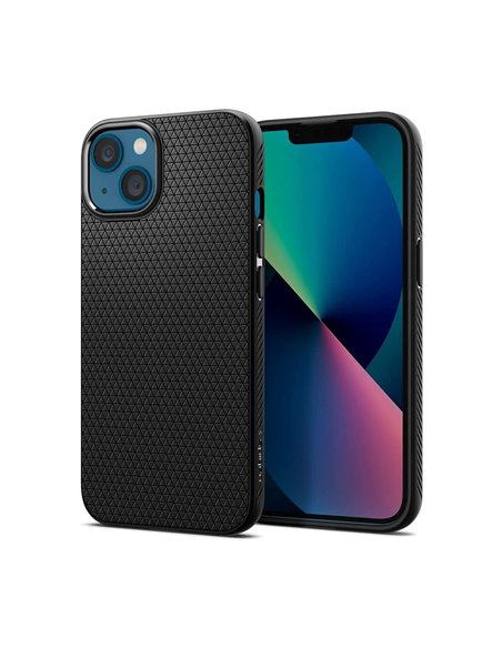 Чехол Spigen iPhone 13 mini, Liquid Air, Матовый черный