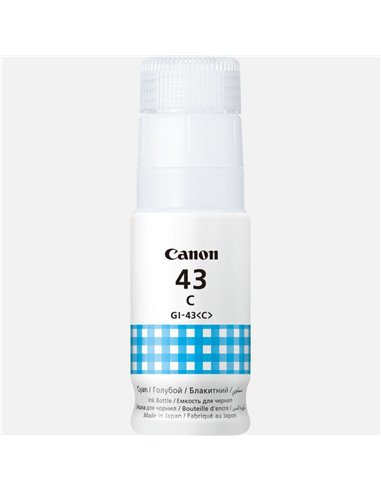 Контейнер с чернилами Canon GI-43, 60мл, Голубой