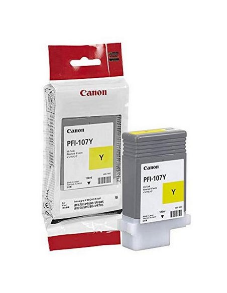 Картридж чернильный Canon PFI-107, 6708B001, Желтый