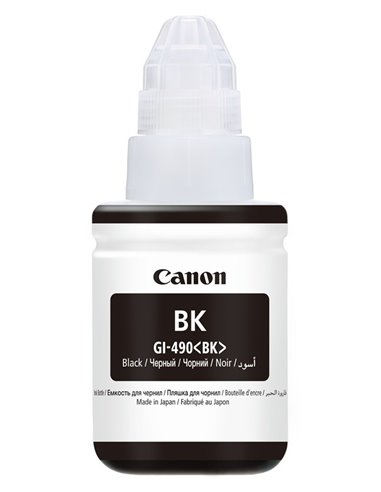 Контейнер с чернилами Canon GI-490, 135мл, Черный
