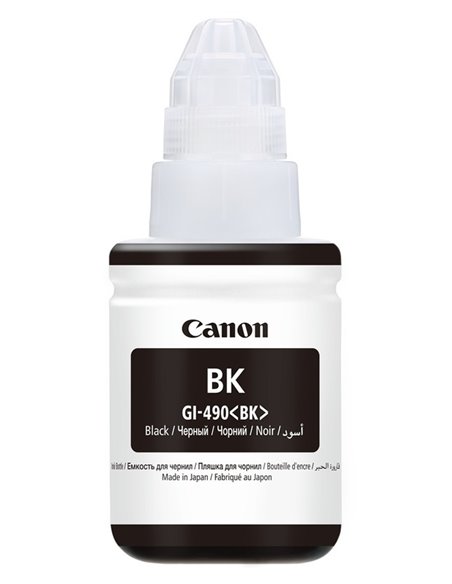 Контейнер с чернилами Canon GI-490, 135мл, Черный