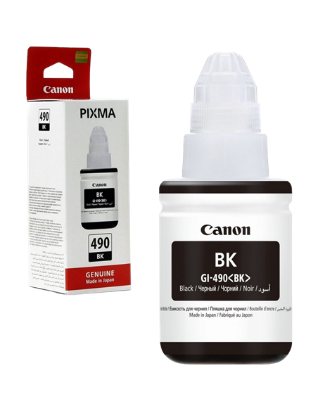 Контейнер с чернилами Canon GI-490, 135мл, Черный