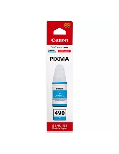 Контейнер с чернилами Canon GI-490, 70мл, Голубой