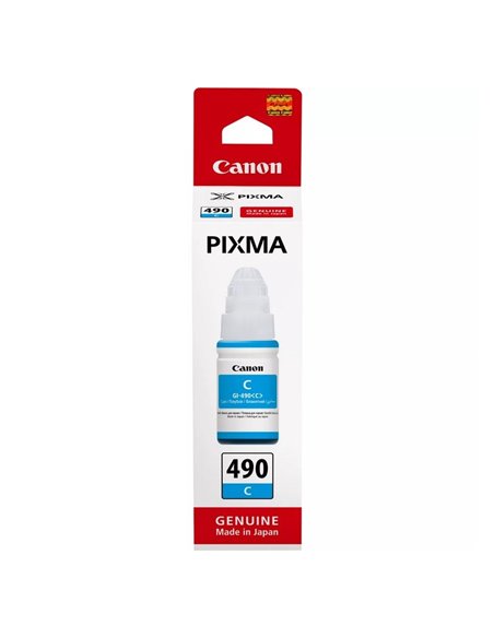 Контейнер с чернилами Canon GI-490, 70мл, Голубой