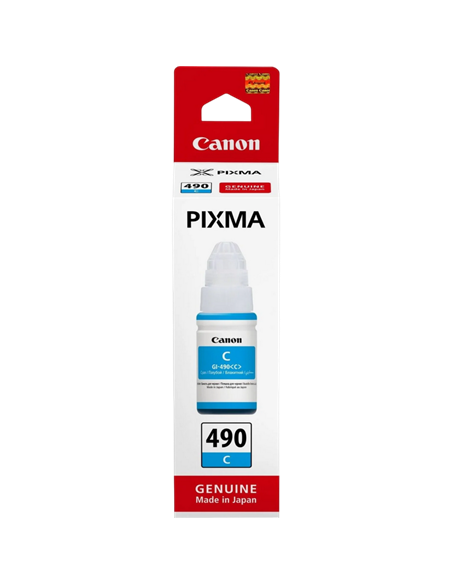 Контейнер с чернилами Canon GI-490, 70мл, Голубой