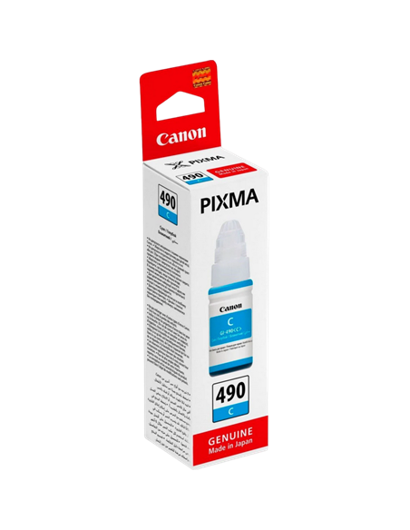 Контейнер с чернилами Canon GI-490, 70мл, Голубой