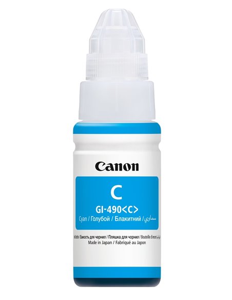 Контейнер с чернилами Canon GI-490, 70мл, Голубой