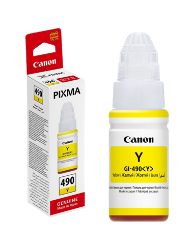 Контейнер с чернилами Canon GI-490, 0666C001, Желтый