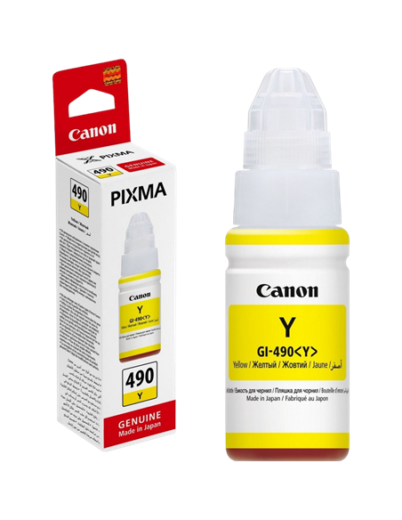 Контейнер с чернилами Canon GI-490, 0666C001, Желтый
