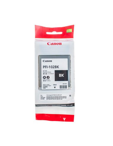 Картридж чернильный Canon PFI-102, 130мл, Черный