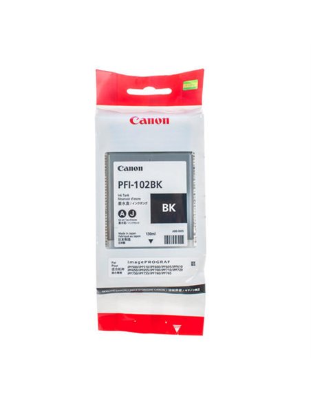 Картридж чернильный Canon PFI-102, 130мл, Черный