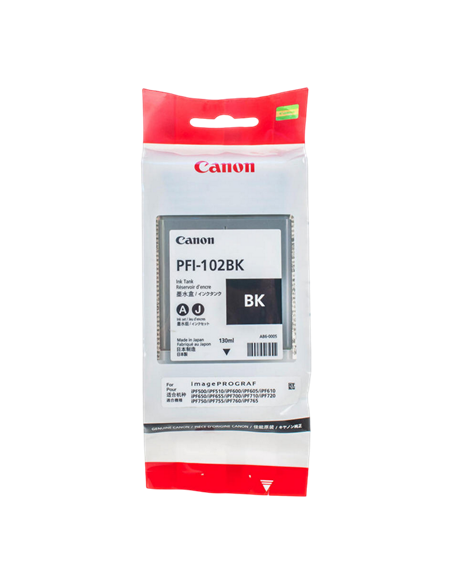 Картридж чернильный Canon PFI-102, 130мл, Черный