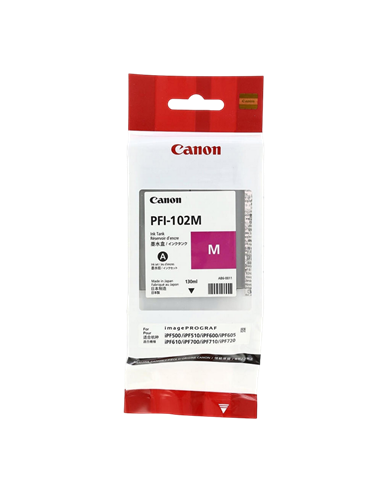 Картридж чернильный Canon PFI-102, 130мл, Пурпурный