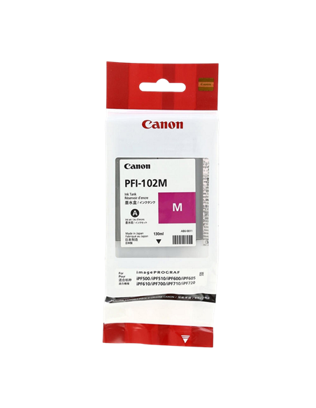 Картридж чернильный Canon PFI-102, 130мл, Пурпурный