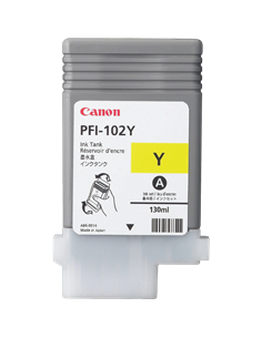 Картридж чернильный Canon PFI-102, 130мл, Желтый