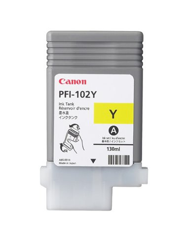 Картридж чернильный Canon PFI-102, 130мл, Желтый