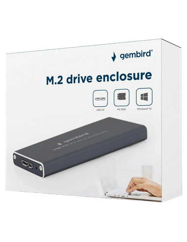 Rack SSD extern Gembird EE2280-U3C-01, Gri