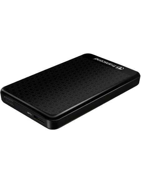 Внешний портативный жесткий диск Transcend StoreJet 25A3, 1 ТБ, Чёрный (TS1TSJ25A3K)