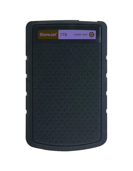 HDD portabil extern Transcend StoreJet 25H3P, 1 TB, Gri/Violet (TS1TSJ25H3P)