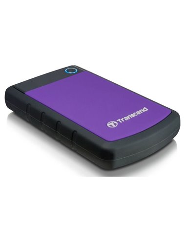 HDD portabil extern Transcend StoreJet 25H3P, 1 TB, Gri/Violet (TS1TSJ25H3P)