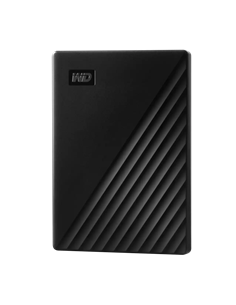 Внешний портативный жесткий диск Western Digital WD My Passport, 4 ТБ, Чёрный (WDBPKJ0040BBK-WESN)