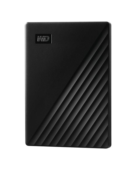 Внешний портативный жесткий диск Western Digital WD My Passport, 4 ТБ, Чёрный (WDBPKJ0040BBK-WESN)