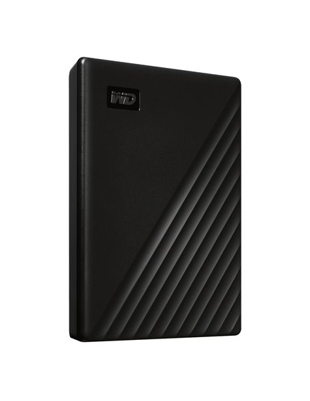 Внешний портативный жесткий диск Western Digital WD My Passport, 4 ТБ, Чёрный (WDBPKJ0040BBK-WESN)