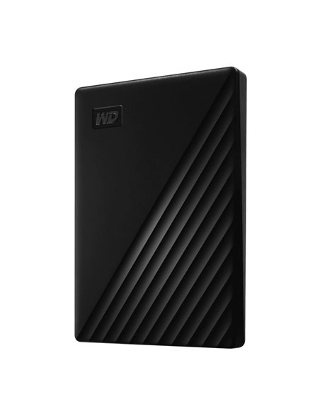 Внешний портативный жесткий диск Western Digital WD My Passport, 4 ТБ, Чёрный (WDBPKJ0040BBK-WESN)
