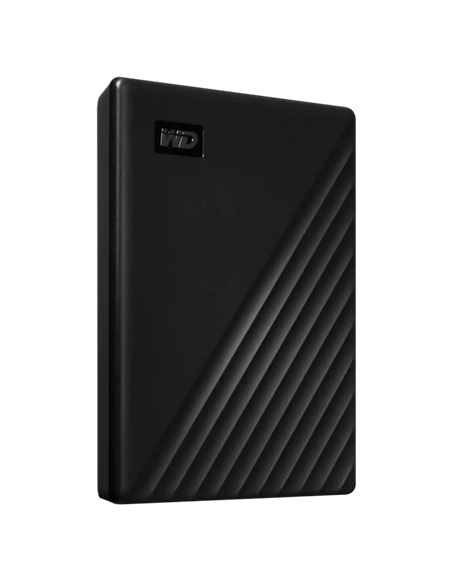 Внешний портативный жесткий диск Western Digital WD My Passport, 4 ТБ, Чёрный (WDBPKJ0040BBK-WESN)