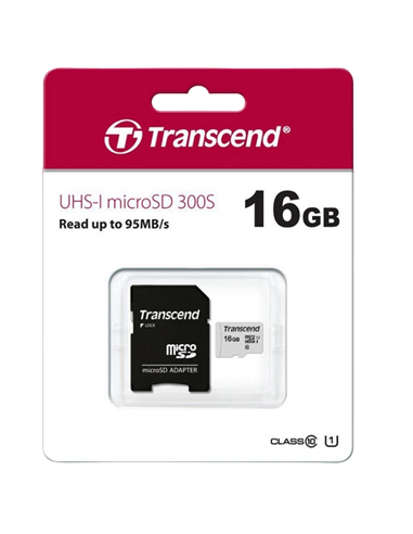 Card de Memorie Transcend microSDHC 300S, 16GB (TS16GUSD300S-A)