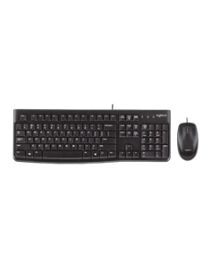 Set Tastatură + Mouse Logitech MK120, Cu fir, Negru
