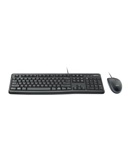 Set Tastatură + Mouse Logitech MK120, Cu fir, Negru