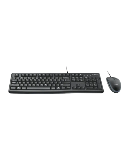 Set Tastatură + Mouse Logitech MK120, Cu fir, Negru