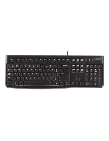 Клавиатура Logitech K120, Проводное, Чёрный