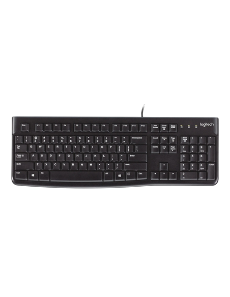 Tastatură Logitech K120, Cu fir, Negru