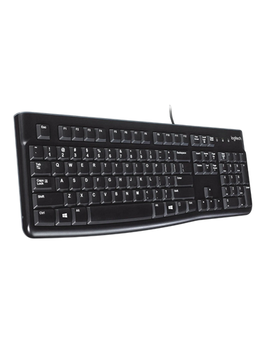 Клавиатура Logitech K120, Проводное, Чёрный