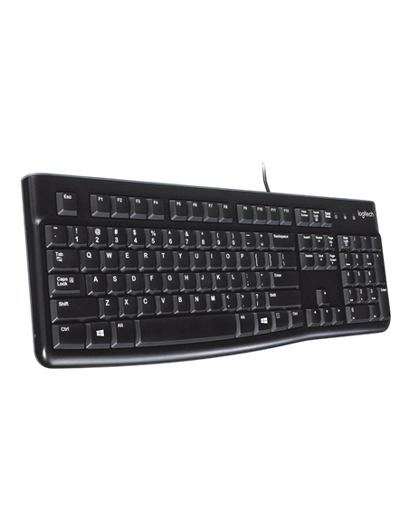Tastatură Logitech K120, Cu fir, Negru