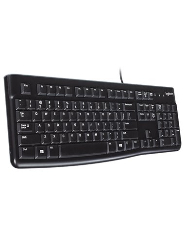 Tastatură Logitech K120, Cu fir, Negru