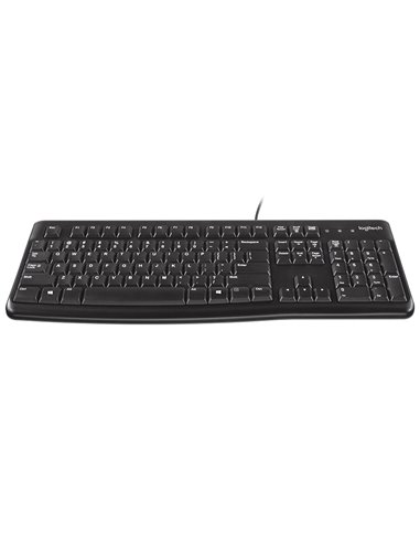 Tastatură Logitech K120, Cu fir, Negru