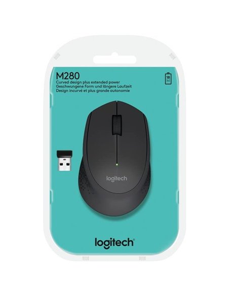 Беcпроводная мышь Logitech M280, Чёрный Беcпроводная мышь Logitech M280, Чёрный