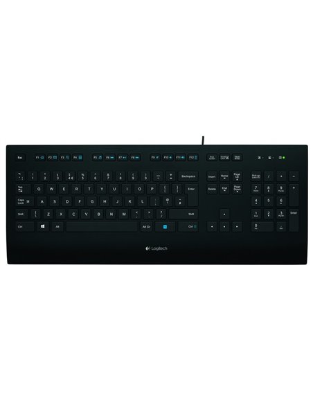 Клавиатура Logitech K280e, Проводное, Чёрный