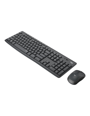 Клавиатура и мышь Logitech MK295, Беспроводное, Чёрный