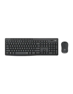 Клавиатура и мышь Logitech MK295, Беспроводное, Чёрный