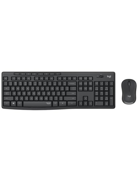 Клавиатура и мышь Logitech MK295, Беспроводное, Чёрный