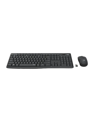 Клавиатура и мышь Logitech MK295, Беспроводное, Чёрный